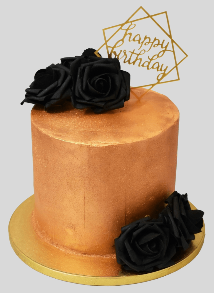 Refined Back Rose Cake