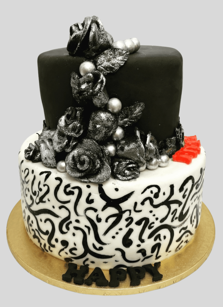 Slightly Back Rose Cake