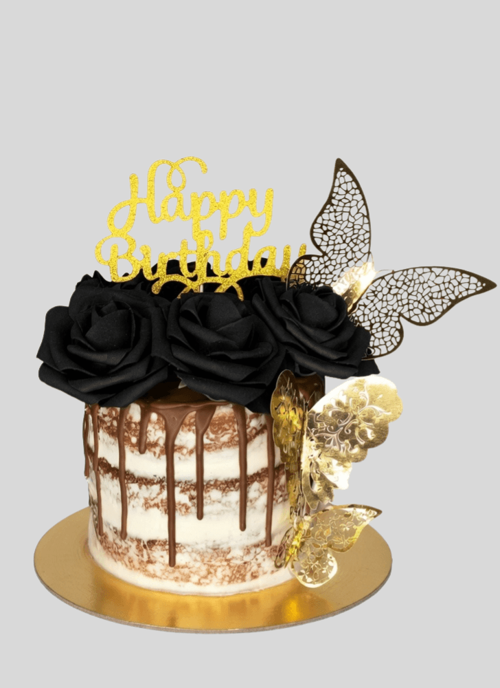 Splendid Back Rose Cake