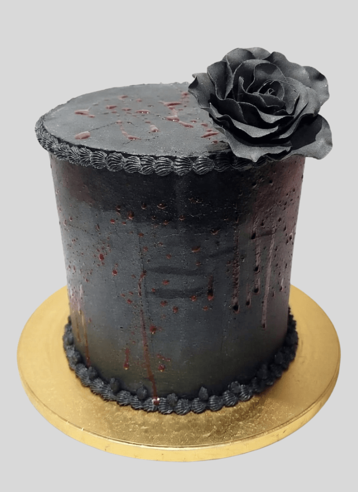 Wonderful Back Rose Cake Design