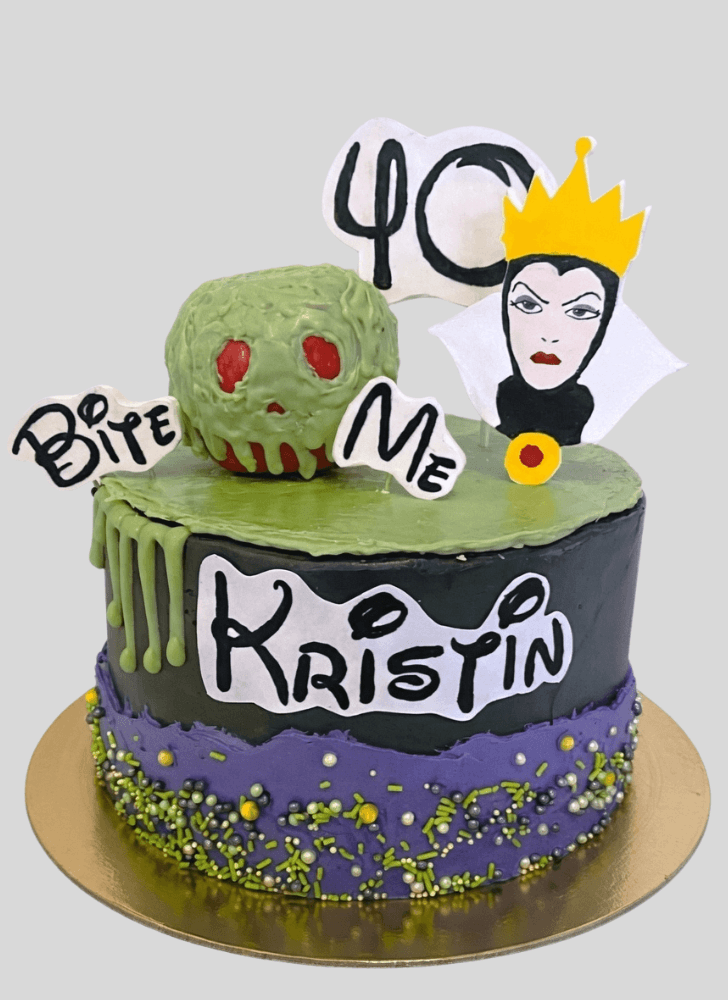 Wonderful Evil Queen Cake Design