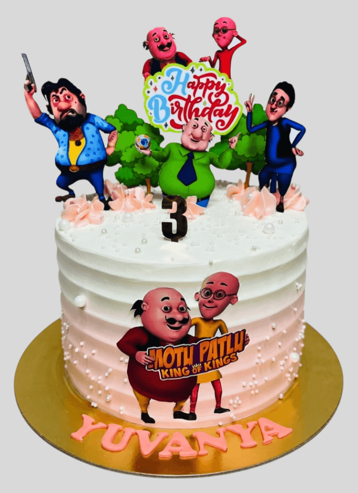 Fetching Motu Patlu Cake