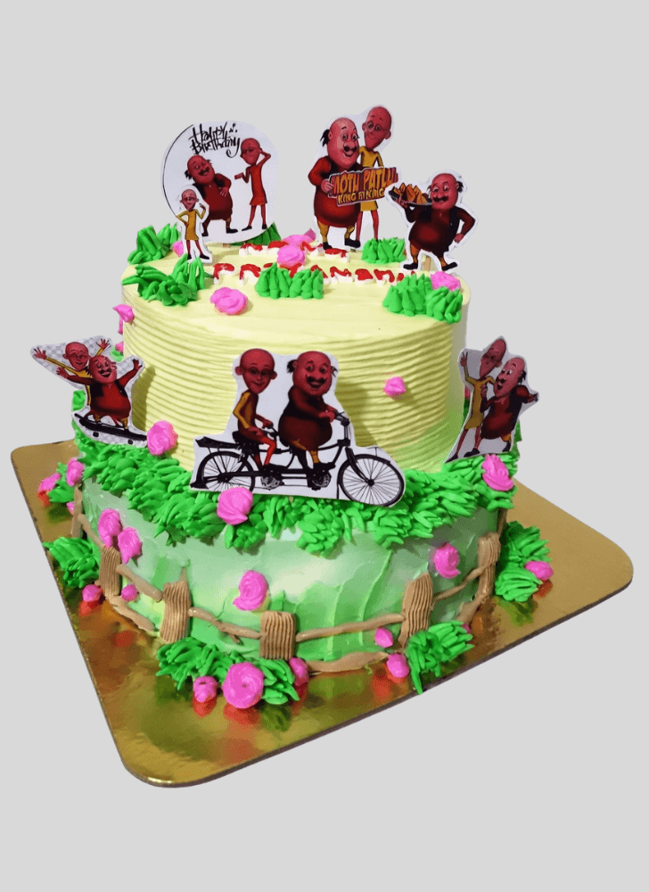 Handsome Motu Patlu Cake