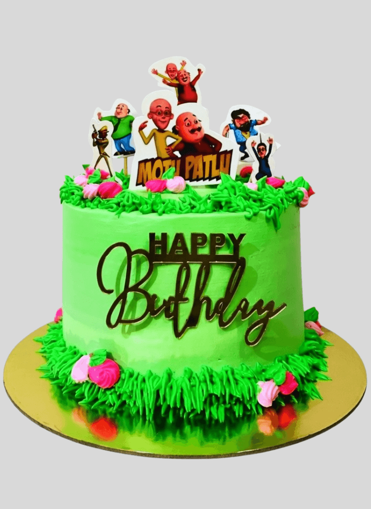 Inviting Motu Patlu Cake