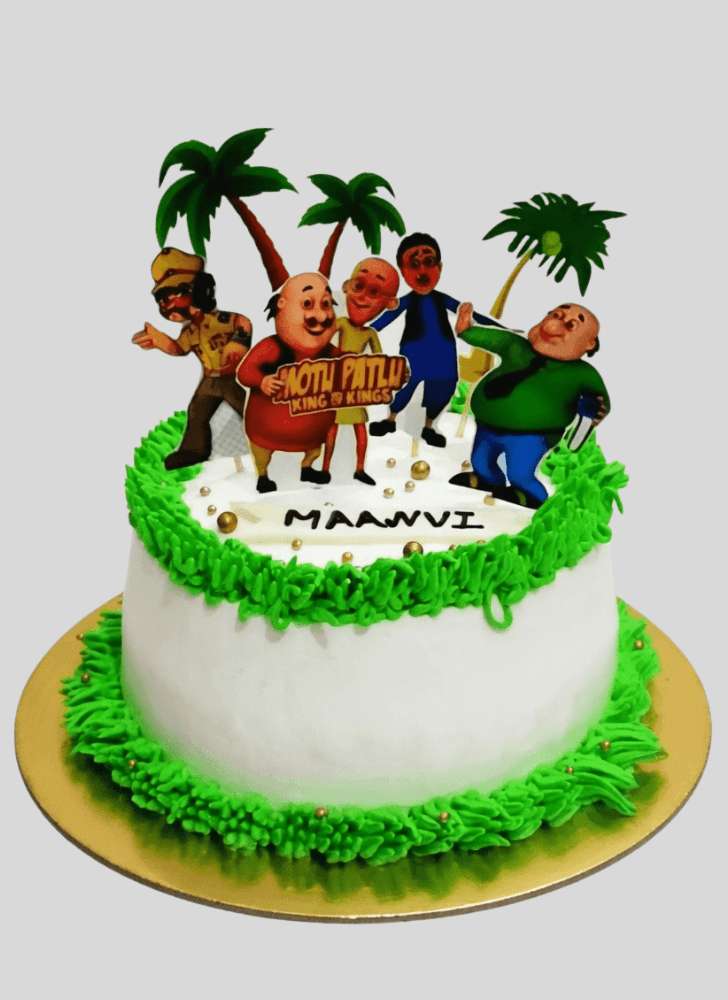Lovely Motu Patlu Cake Design