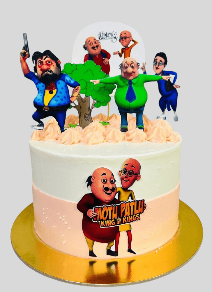 Slightly Motu Patlu Cake