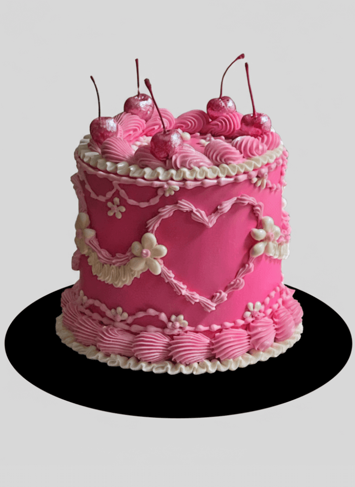 Comely Pink Cake