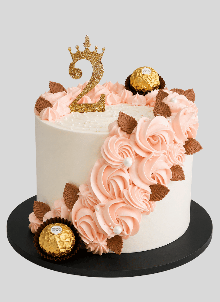 Delicate Pink Rose Cake