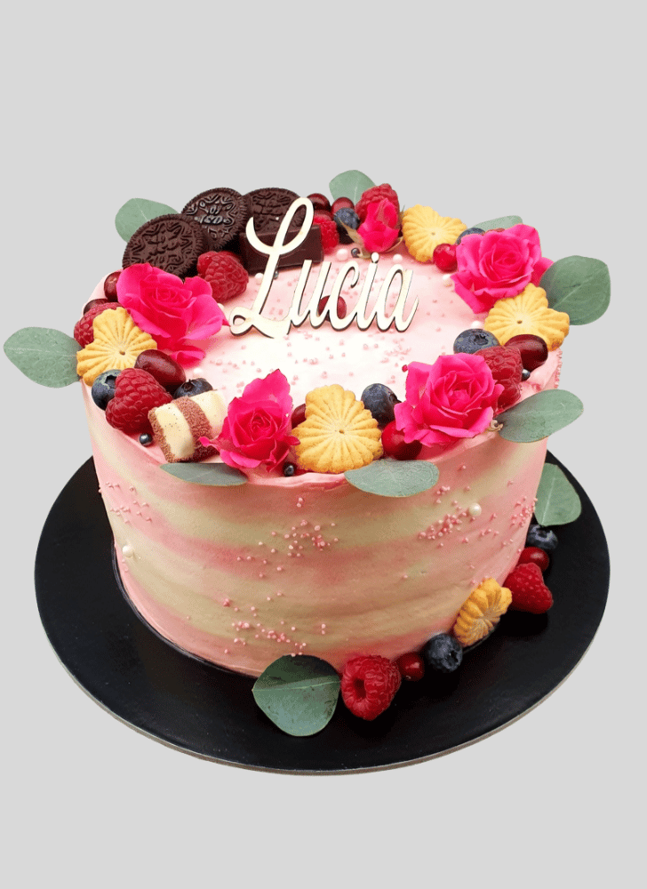 Divine Pink Rose Cake