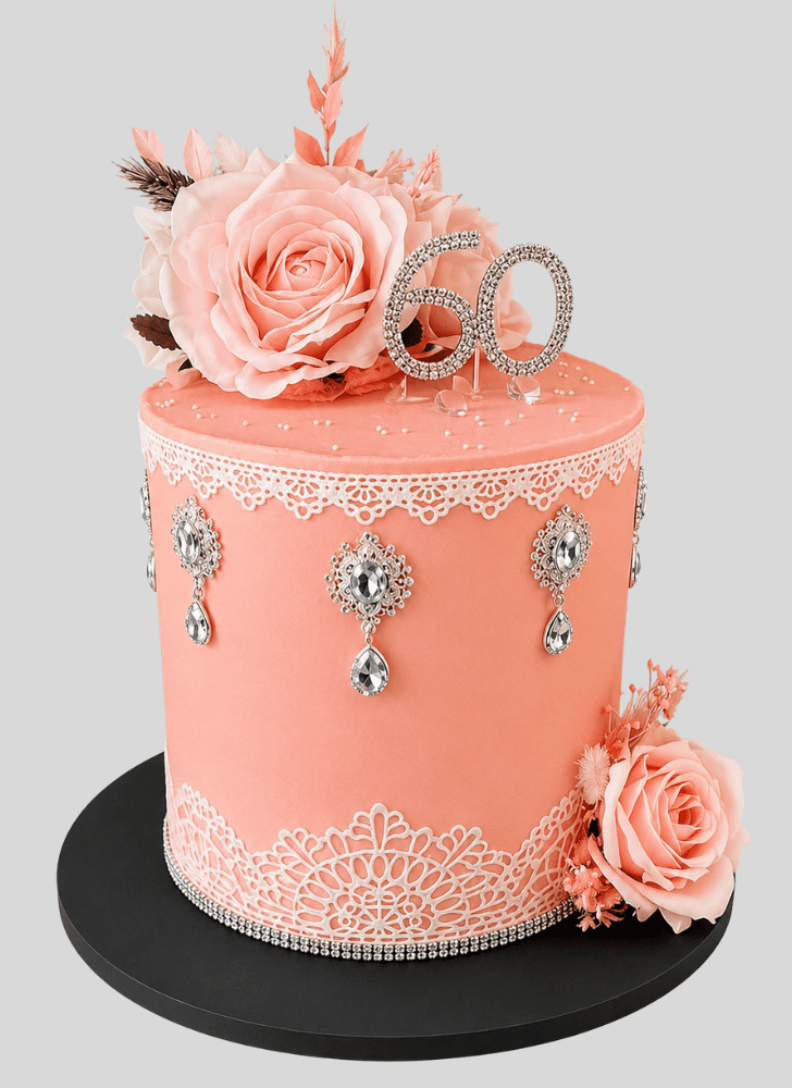 Fair Pink Rose Cake