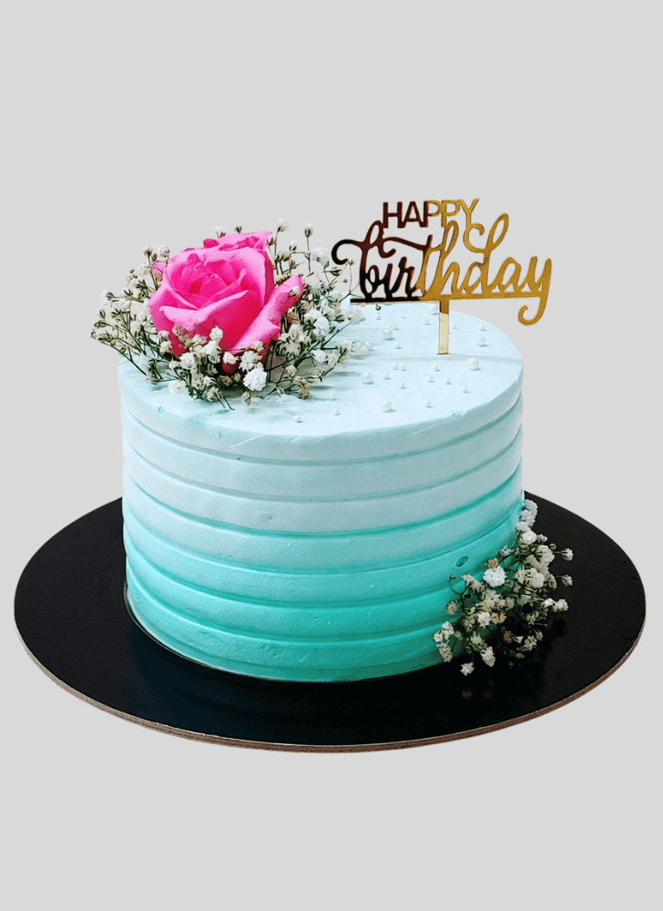 Fascinating Pink Rose Cake
