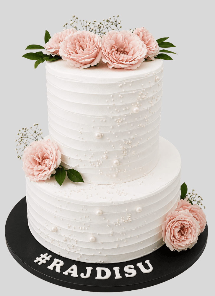 Fetching Pink Rose Cake
