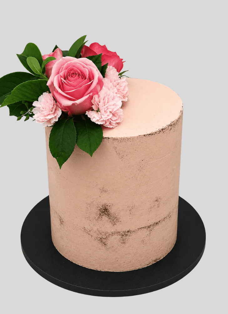 Fine Pink Rose Cake