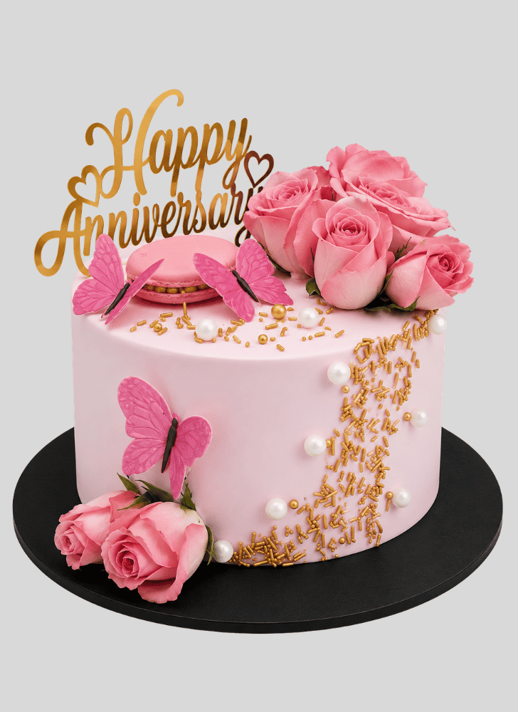 Good Looking Pink Rose Cake