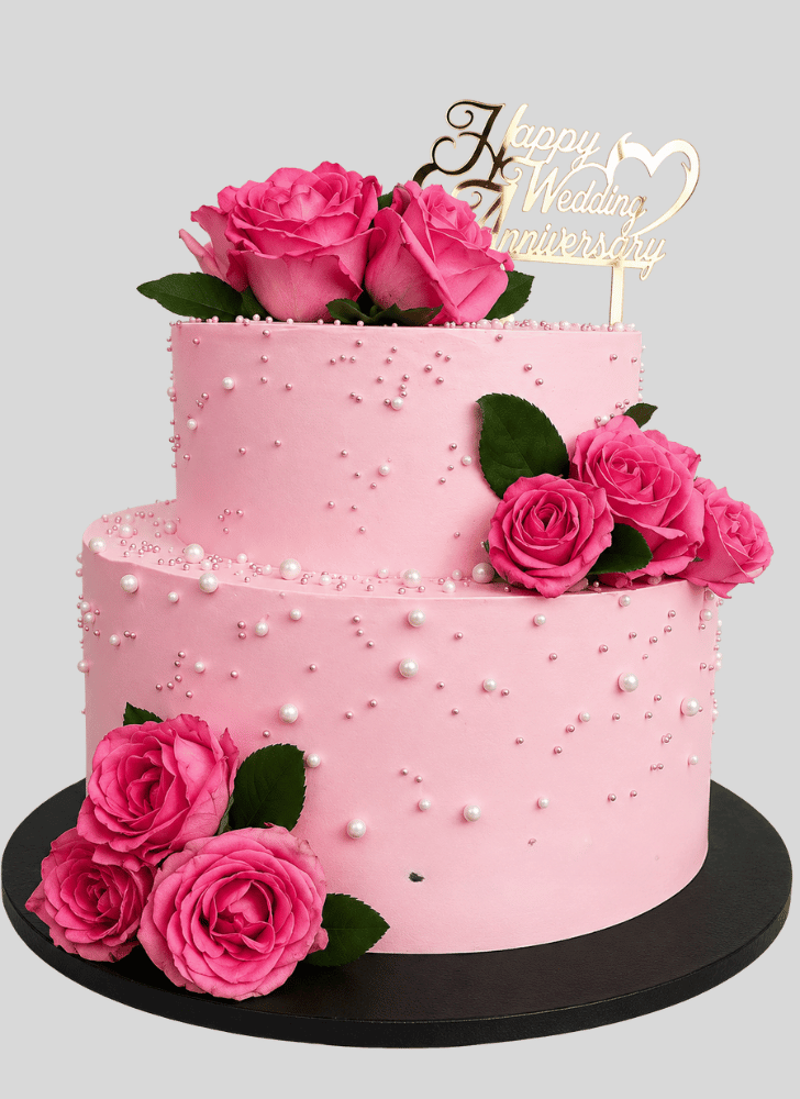Grand Pink Rose Cake