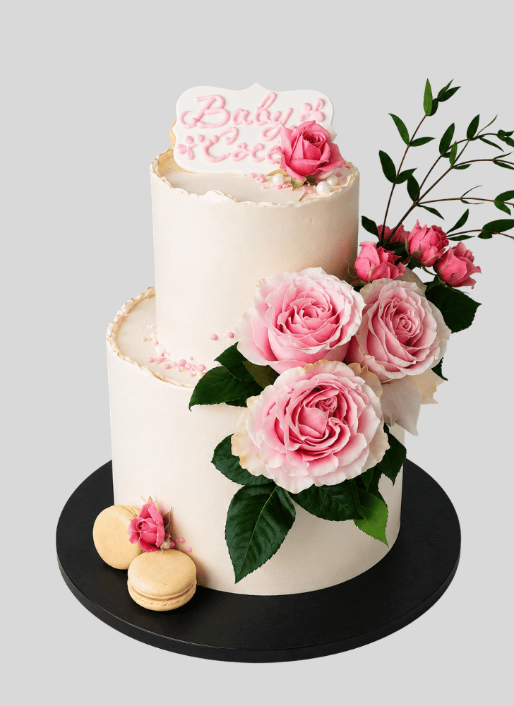 Handsome Pink Rose Cake