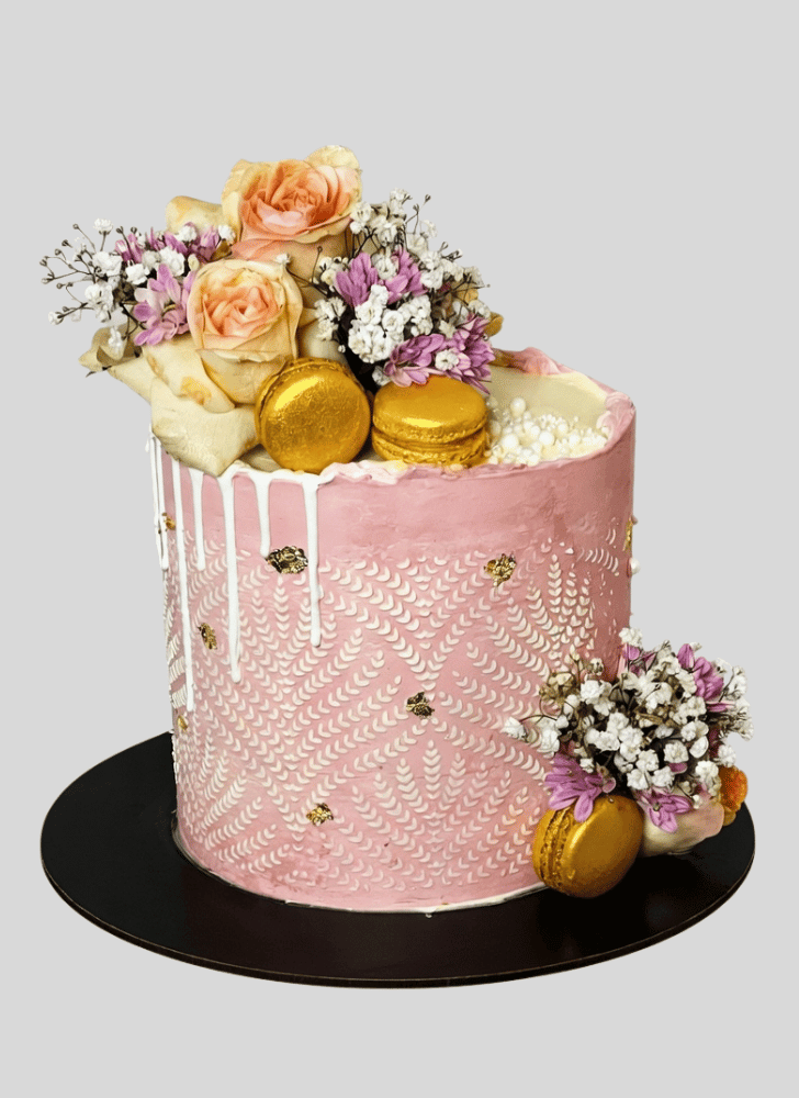 Ideal Pink Rose Cake