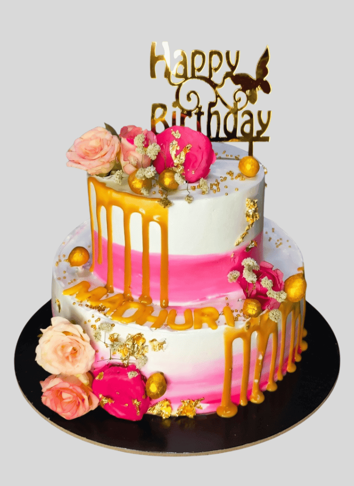 Inviting Pink Rose Cake