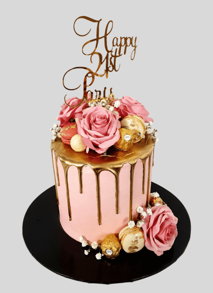 Magnetic Pink Rose Cake