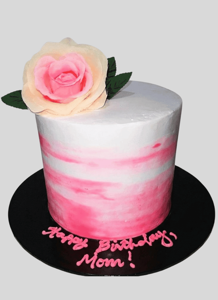Magnificent Pink Rose Cake
