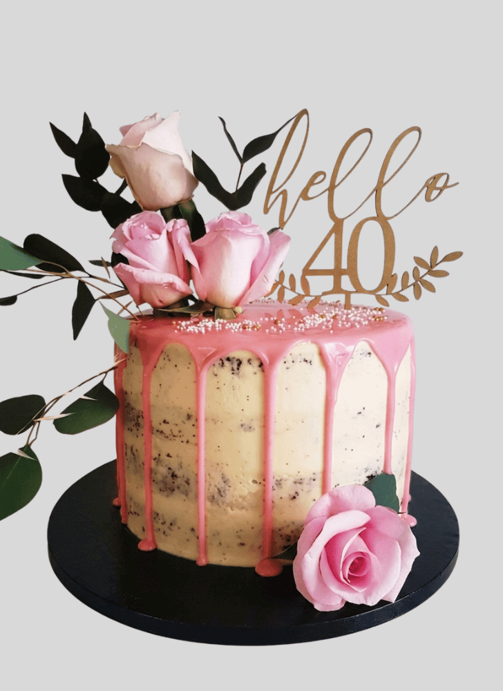 Mesmeric Pink Rose Cake