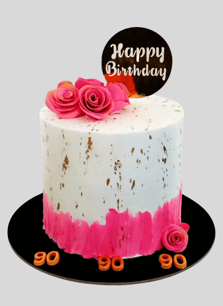 Nice Pink Rose Cake