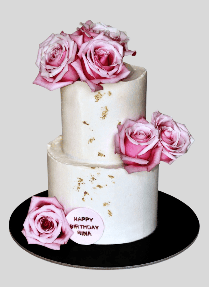 Splendid Pink Rose Cake