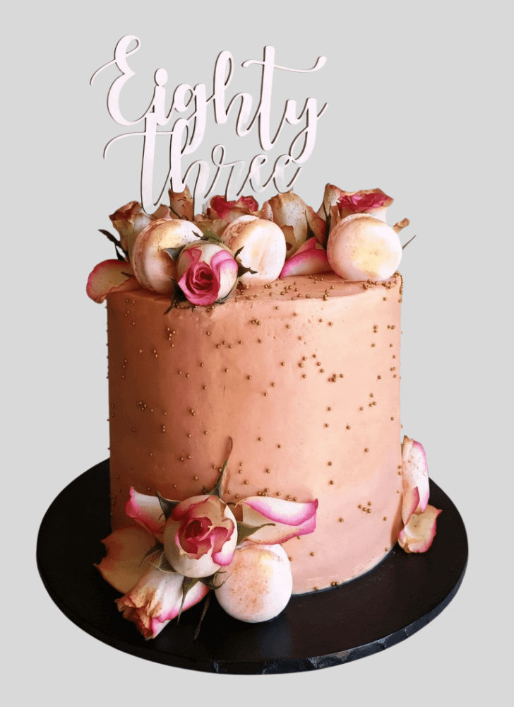 Stunning Pink Rose Cake