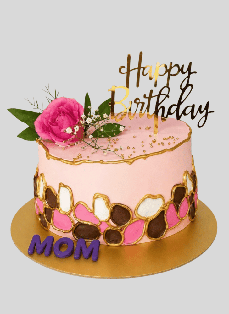 Wonderful Pink Rose Cake