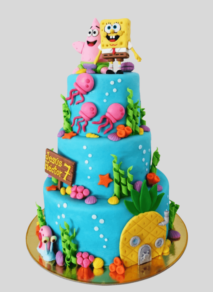 Admirable Spongebob Squarepants Cake Design
