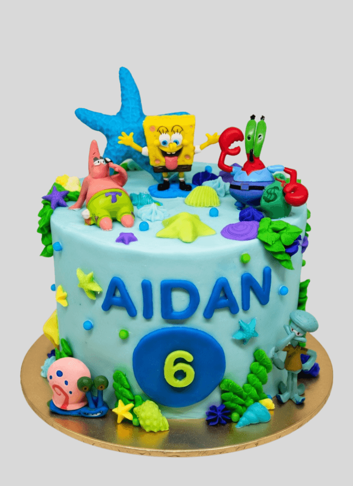 Adorable Spongebob Squarepants Cake