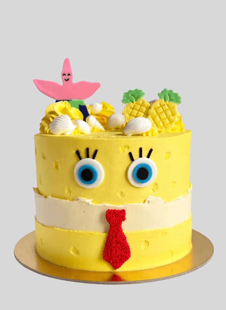 Angelic Spongebob Squarepants Cake