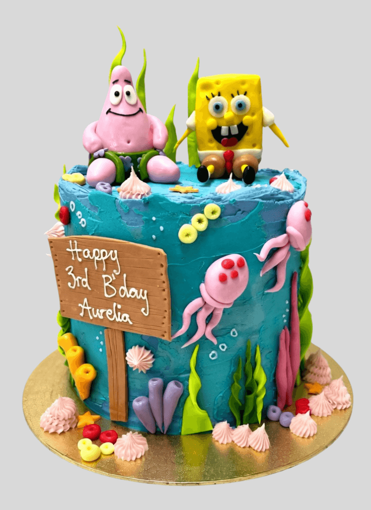 Delightful Spongebob Squarepants Cake