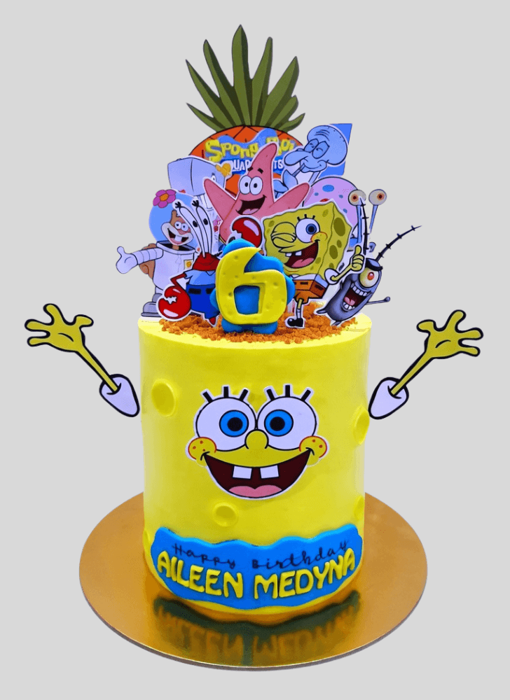 Enthralling Spongebob Squarepants Cake