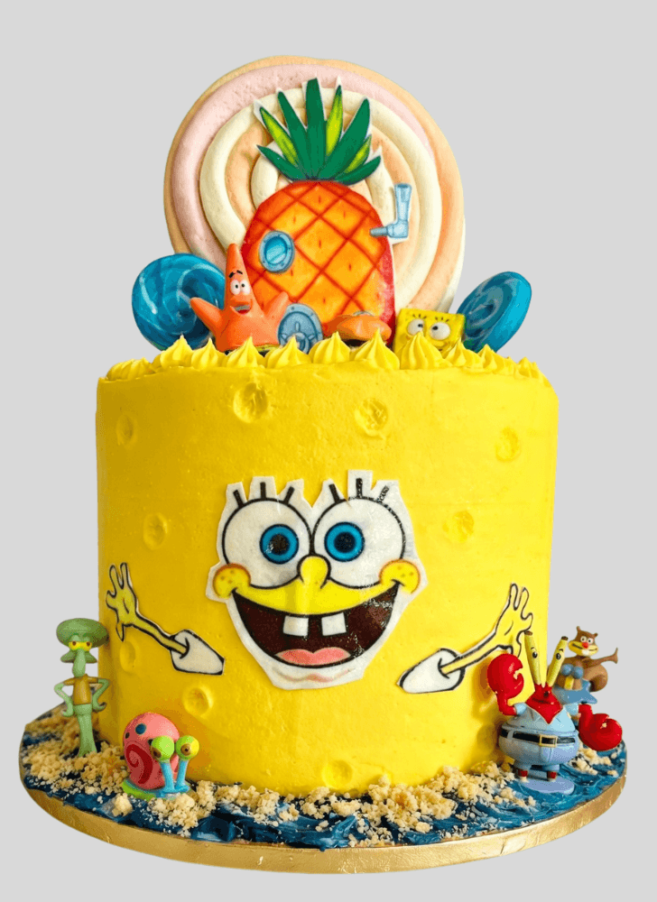 Exquisite Spongebob Squarepants Cake