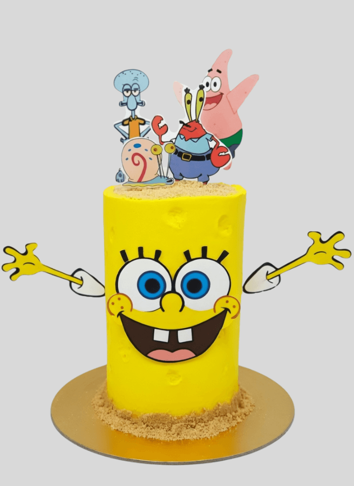 Graceful Spongebob Squarepants Cake