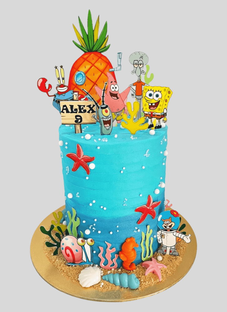 Grand Spongebob Squarepants Cake