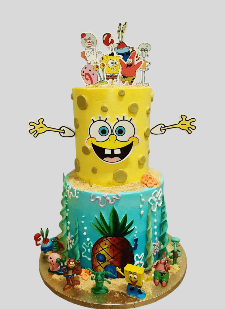 Inviting Spongebob Squarepants Cake