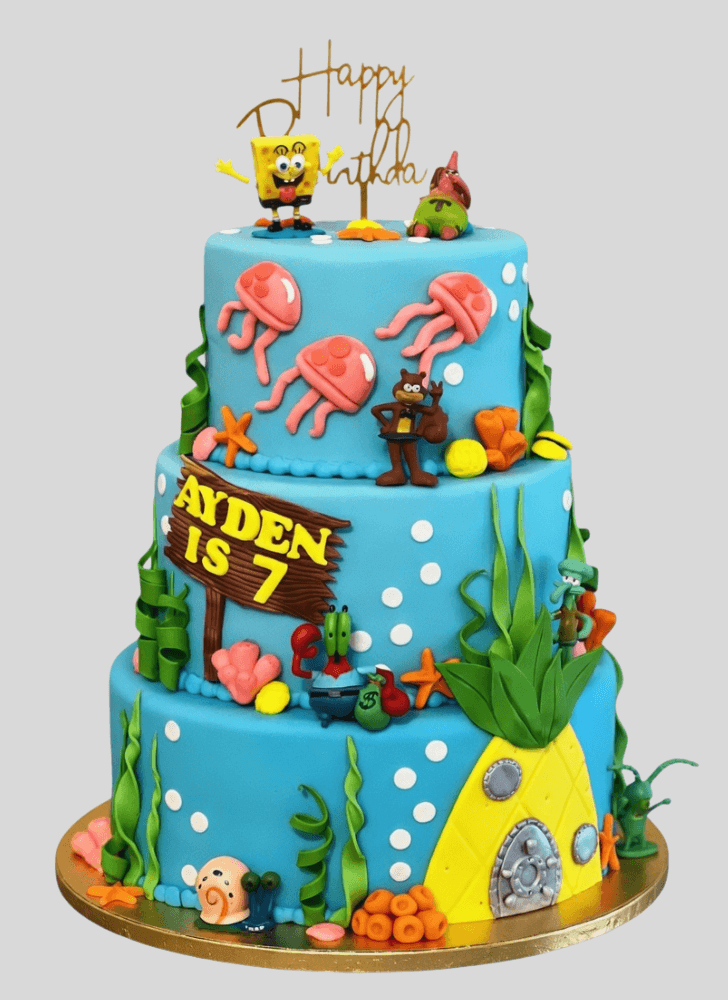 Magnificent Spongebob Squarepants Cake