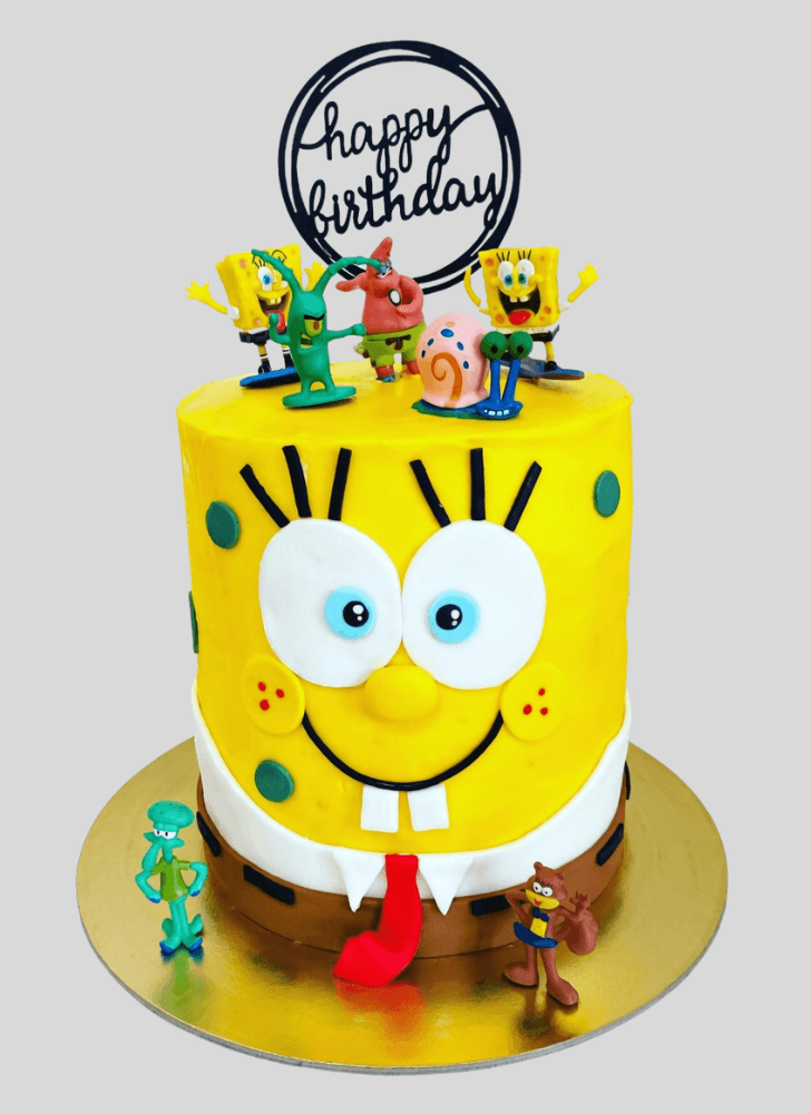 Mesmeric Spongebob Squarepants Cake