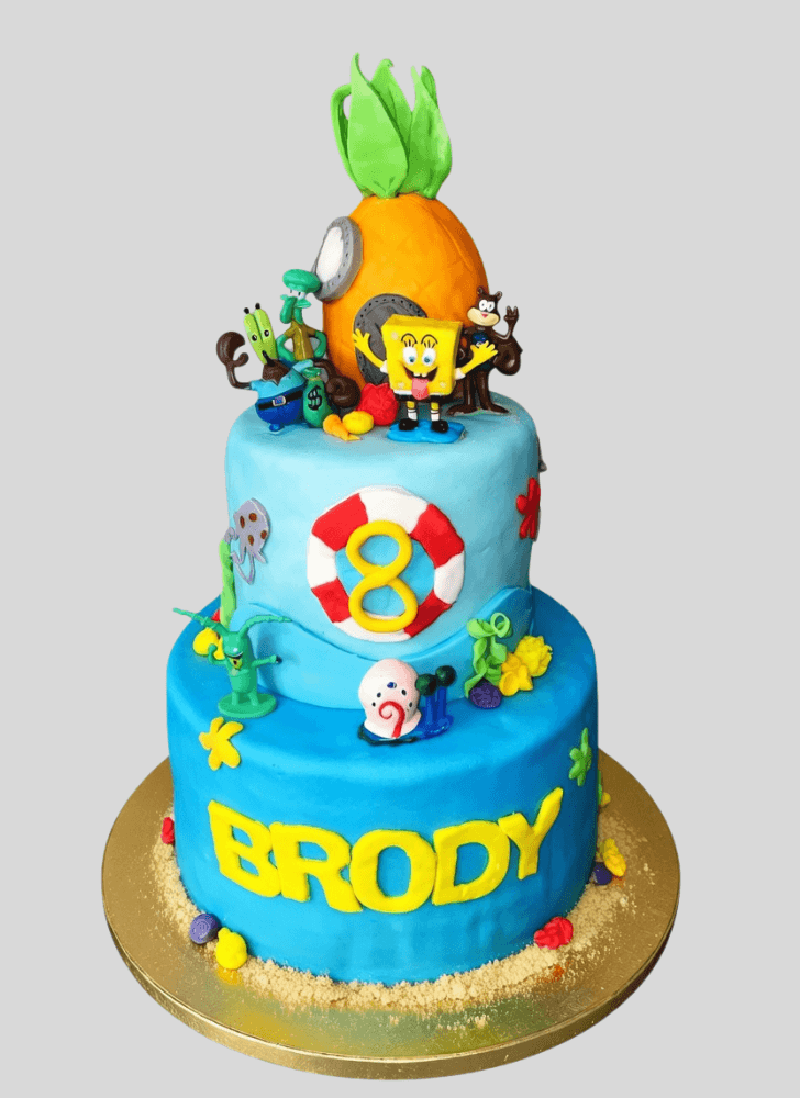 Pretty Spongebob Squarepants Cake