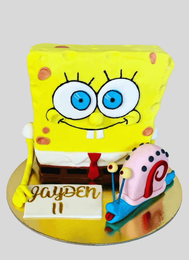 Resplendent Spongebob Squarepants Cake