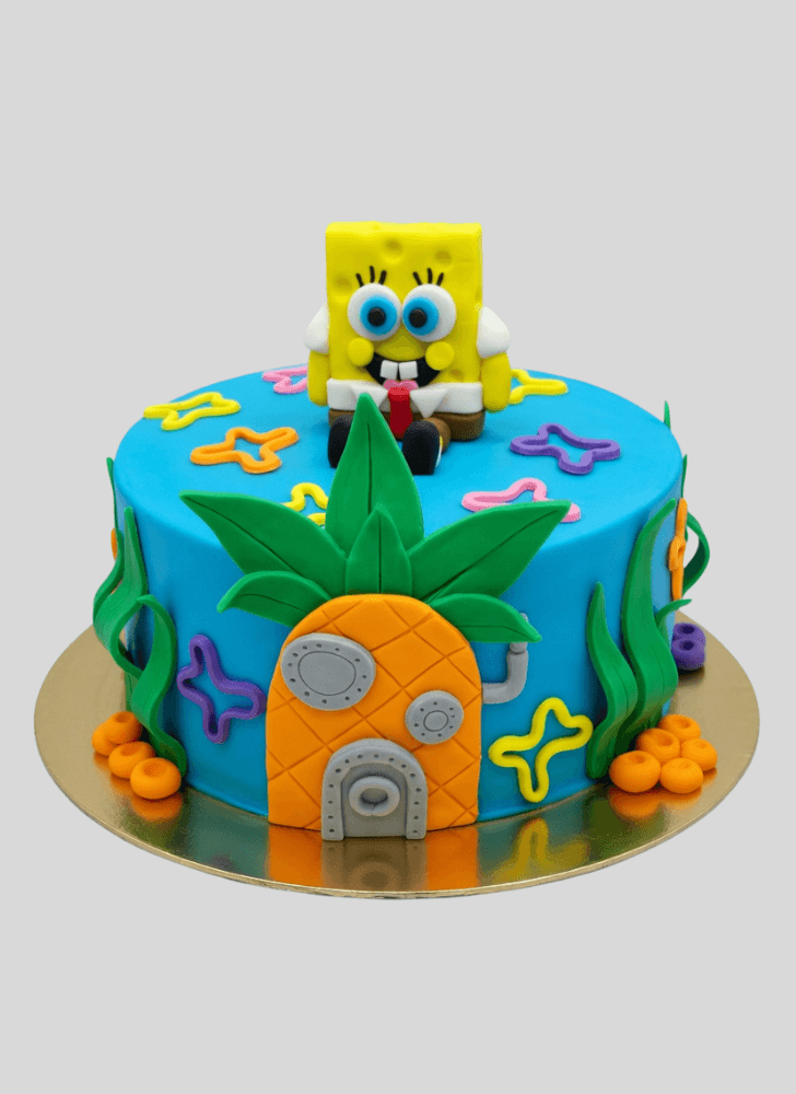 Slightly Spongebob Squarepants Cake