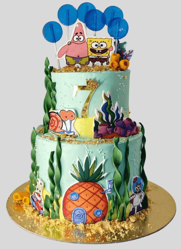 Stunning Spongebob Squarepants Cake