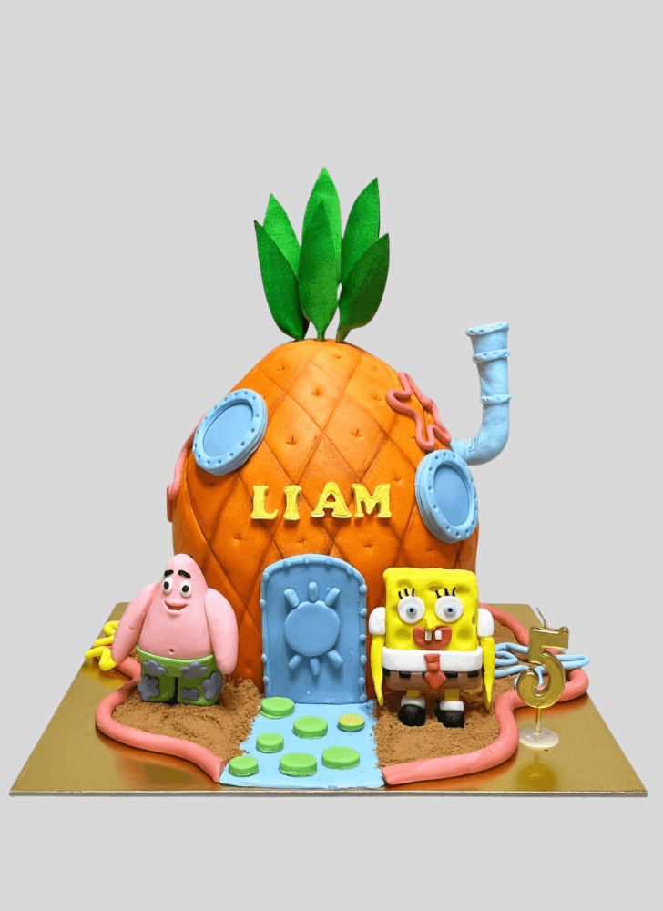 Superb Spongebob Squarepants Cake