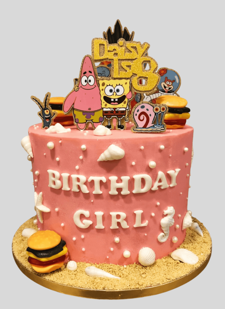 Wonderful Spongebob Squarepants Cake Design