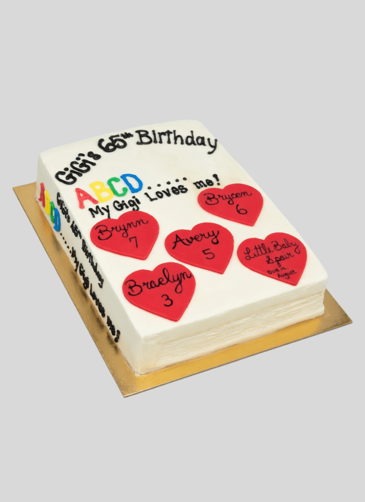 Delicate Story Book Cake