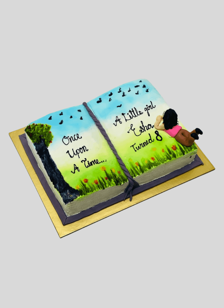 Delightful Story Book Cake