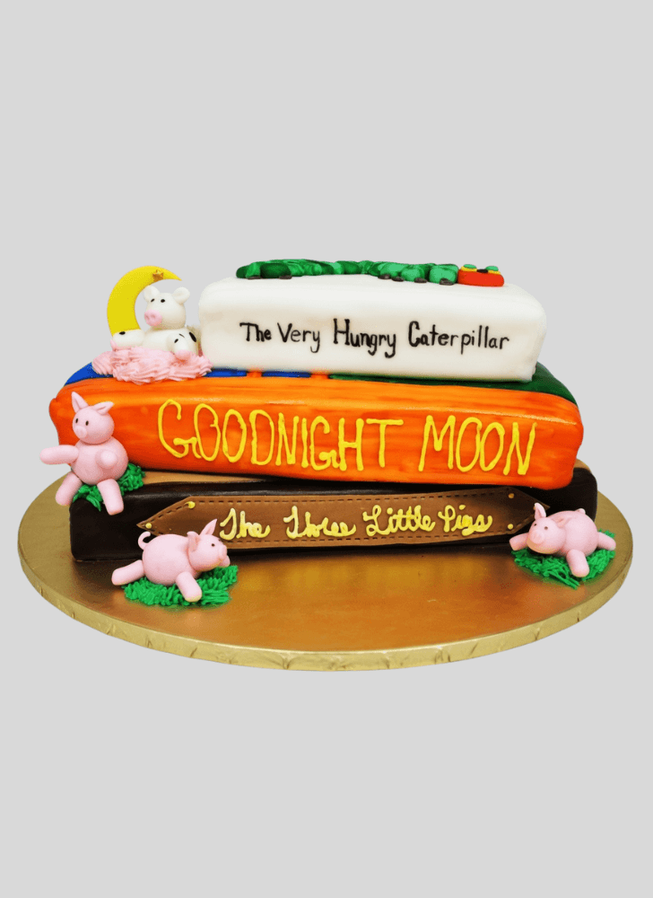 Pretty Story Book Cake