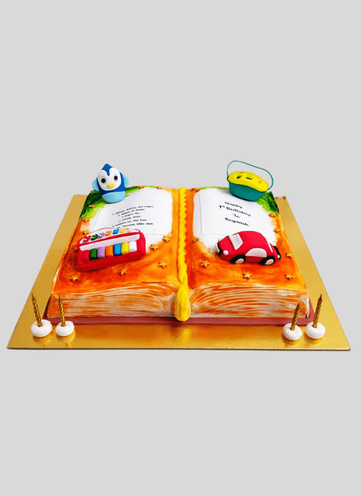 Resplendent Story Book Cake